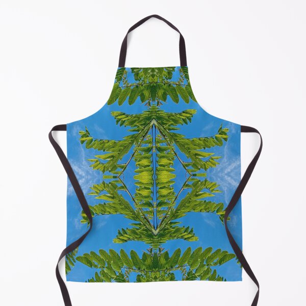 Item preview, Branch of green leaves against a blue sky, mirror image designed and sold by lyloubeaupere.