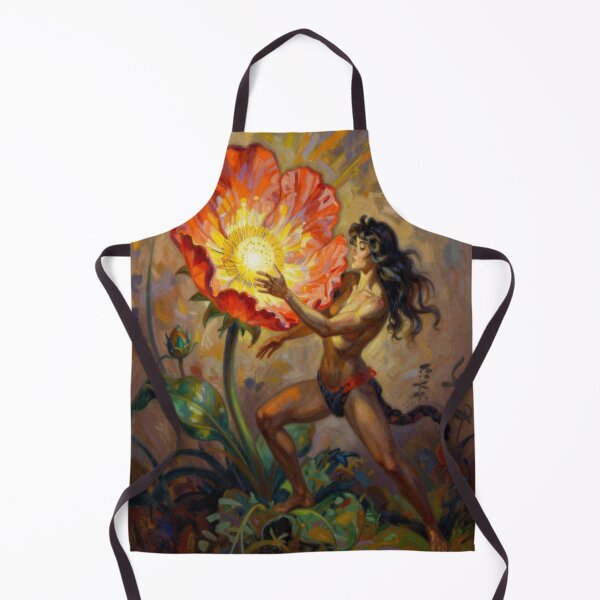 Item preview, Inspired by Frazetta - Mythic Bloom of the Fireflower designed and sold by FotoworldEdel.