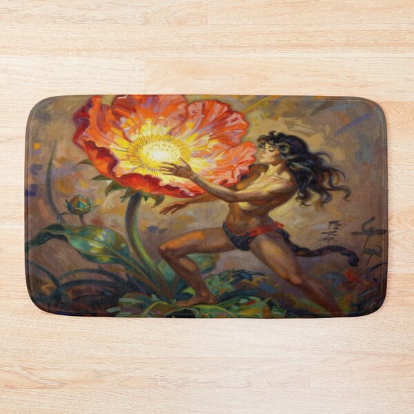 Item preview, Inspired by Frazetta - Mythic Bloom of the Fireflower designed and sold by FotoworldEdel.