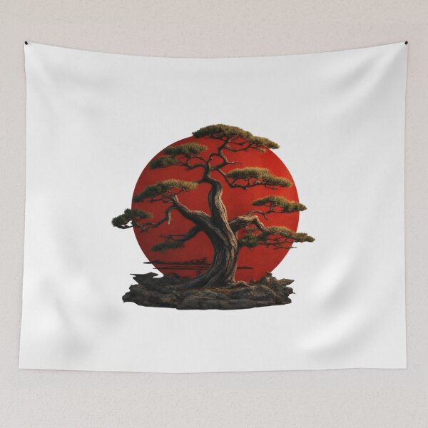 Item preview, Bonsai Tree Sunset designed and sold by IMOBILYARI VibeCore.