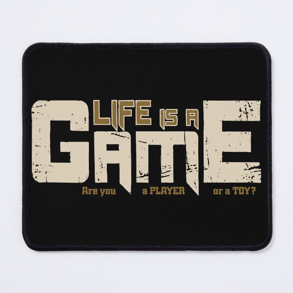 Item preview, Life is a game distressed typography quote design player or toy designed and sold by baretyas.