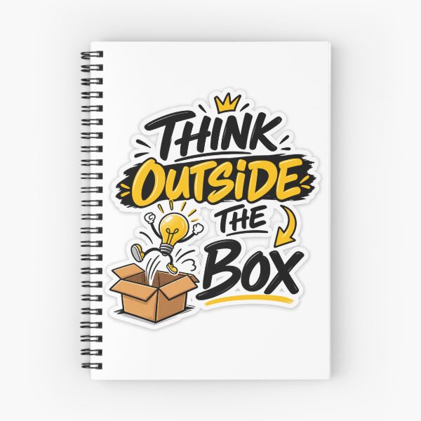 Item preview, Think Outside the Box – Creative Light Bulb Sticker designed and sold by Ajmal Kp.