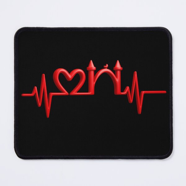 Item preview, Mosque Heartbeat Pulse (V.4) - Islamic Architecture Faith 3D EKG Design designed and sold by D-Islamic.