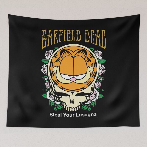 Item preview, Orange Cat Dead Steal Your Lasagna Grateful Mashup designed and sold by aleggsaurus.