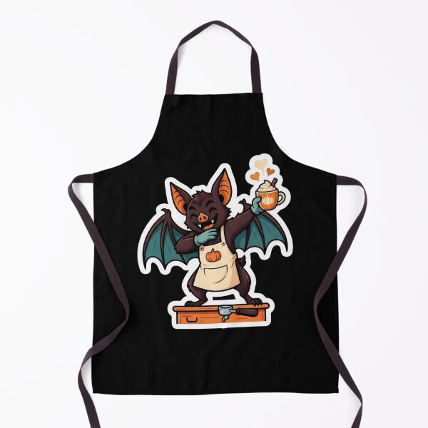 Item preview, Spooky Bat Barista Coffee Halloween Art designed and sold by DailySparks.