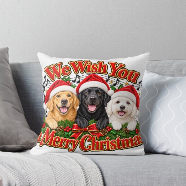Item preview, We Wish You a Merry Christmas – Singing Dogs designed and sold by LnsCreations.