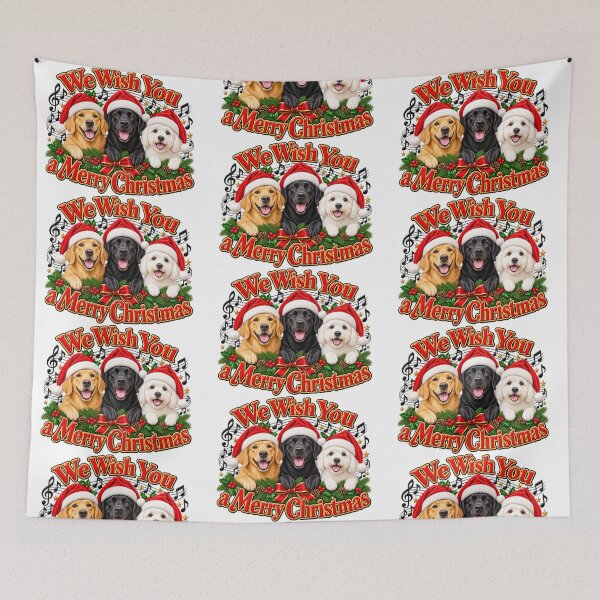 Item preview, We Wish You a Merry Christmas – Singing Dogs designed and sold by LnsCreations.