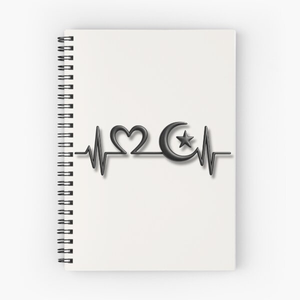 Item preview, Islamic Heartbeat – Crescent Moon & Star ECG Faith Design designed and sold by D-Islamic.