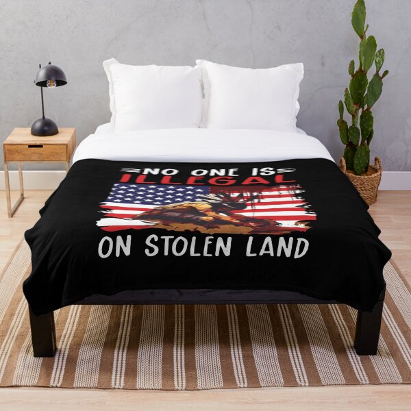 Item preview, Nadie es ilegal en tierras robadas. Bandera nativa americana. designed and sold by aleggsaurus.