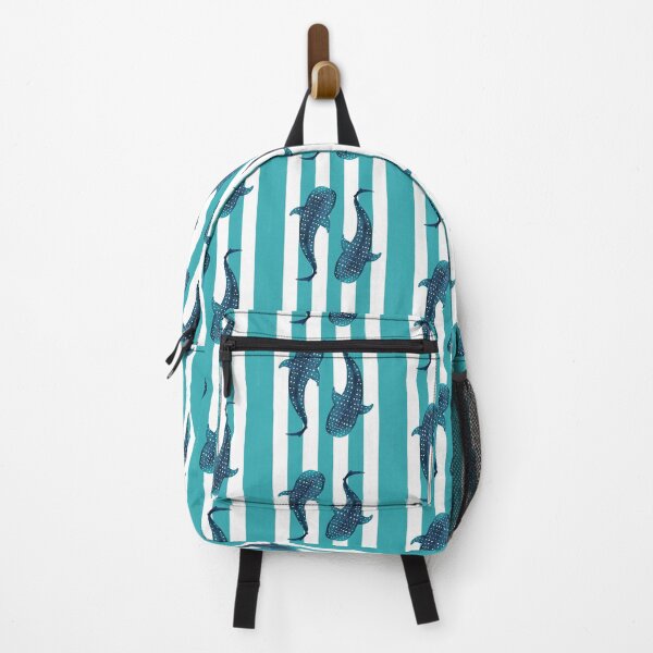 Item preview, Whale sharks turquoise stripes designed and sold by Ana Gorozpe.