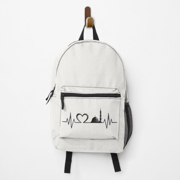 Item preview, Madina Heartbeat – Islamic ECG Line with Masjid Nabawi Design designed and sold by D-Islamic.