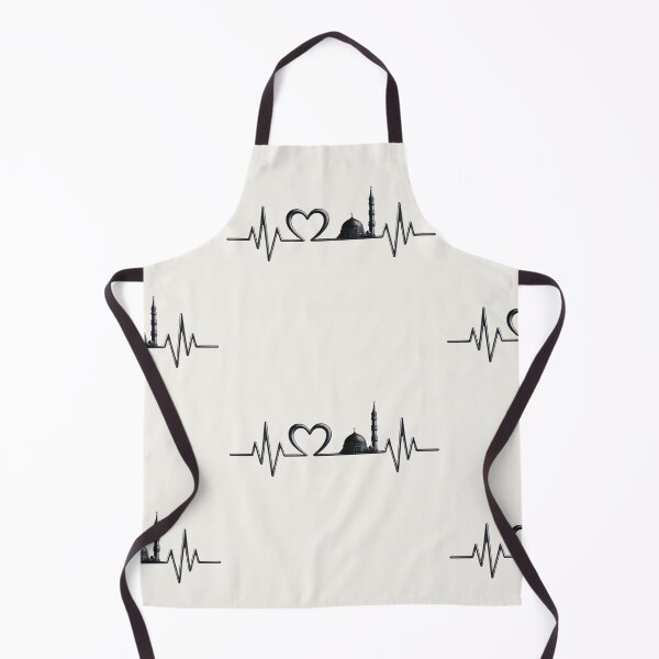 Item preview, Madina Heartbeat – Islamic ECG Line with Masjid Nabawi Design designed and sold by D-Islamic.