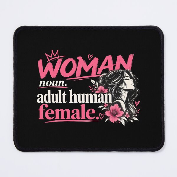 Item preview, Woman Noun Adult Human Female Floral Typography designed and sold by MR-HOOBY.
