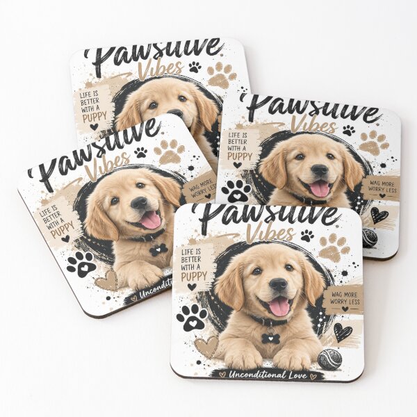 Item preview, Pawsitive puppy vibes  designed and sold by urbanshop7.