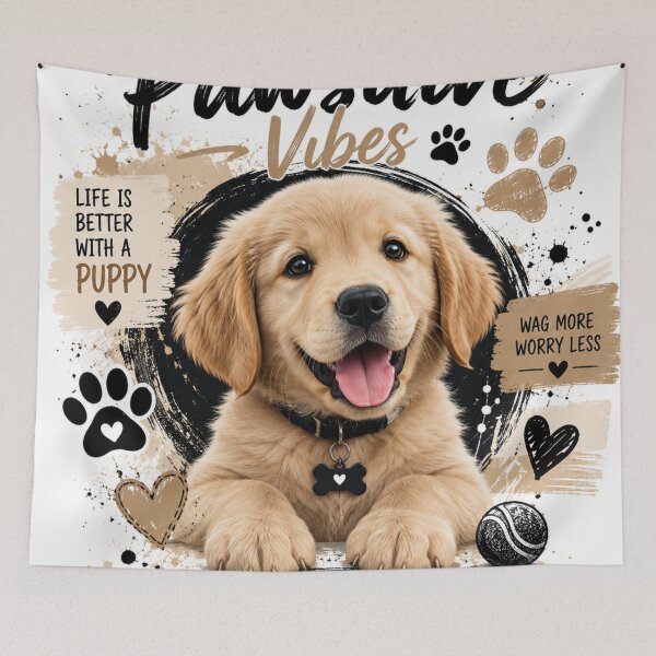 Item preview, Pawsitive puppy vibes  designed and sold by urbanshop7.
