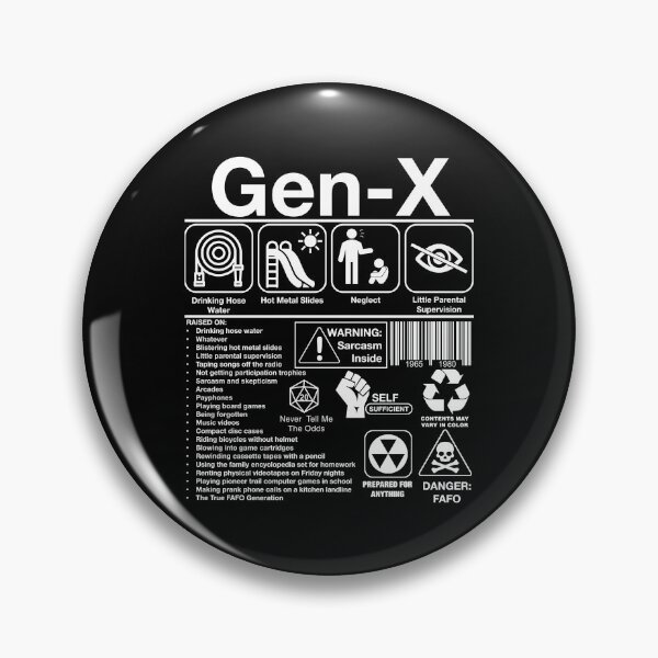 Item preview, Copy of Funny Iconic Gen X The Real FAFO Generation White designed and sold by MathWare MathClips.