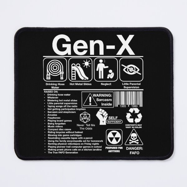 Item preview, Copy of Funny Iconic Gen X The Real FAFO Generation White designed and sold by MathWare MathClips.