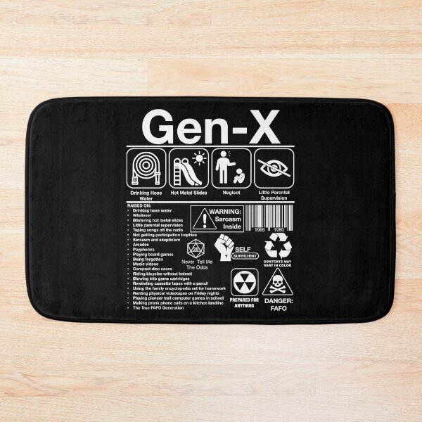 Item preview, Copy of Funny Iconic Gen X The Real FAFO Generation White designed and sold by MathWare MathClips.