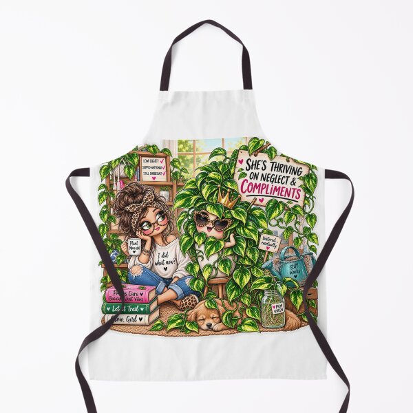 Item preview, She’s Thriving on Neglect and Compliments – Funny Pothos Plant Mom designed and sold by CottageGardenCo.