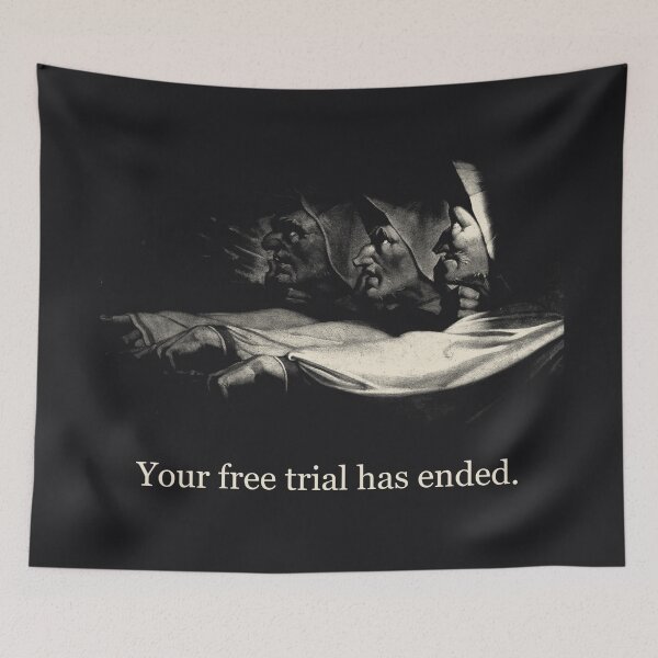 Item preview, Your Free Trial Has Ended — Vintage Three Witches Tee designed and sold by Core-E.