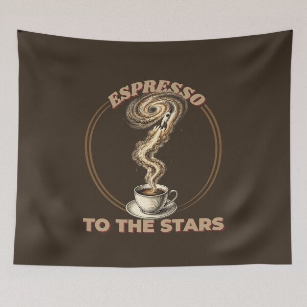 Item preview, Espresso To The Stars Rocket Ship Coffee Galaxy designed and sold by DNBY.