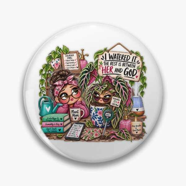 Item preview, I Watered It The Rest Is Between Her and God – Funny Calathea Plant Mom designed and sold by CottageGardenCo.