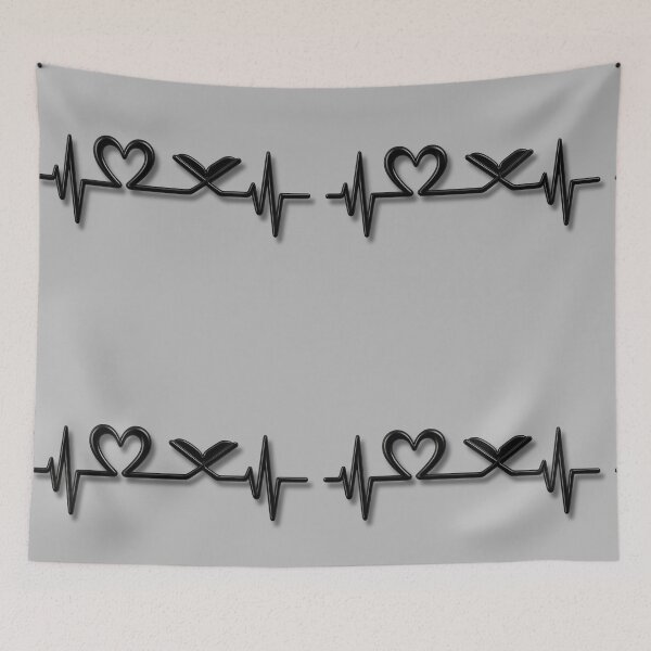 Item preview, Heart of Faith Quran Pulse (V.4) - Islamic Love EKG Heartbeat 3D Design designed and sold by D-Islamic.