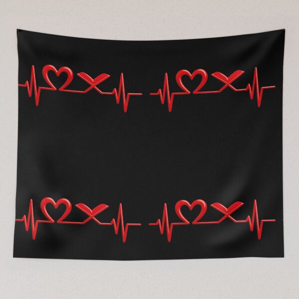 Item preview, Heart of Faith Quran Pulse (V.5) - Islamic Love EKG Heartbeat 3D Design designed and sold by D-Islamic.