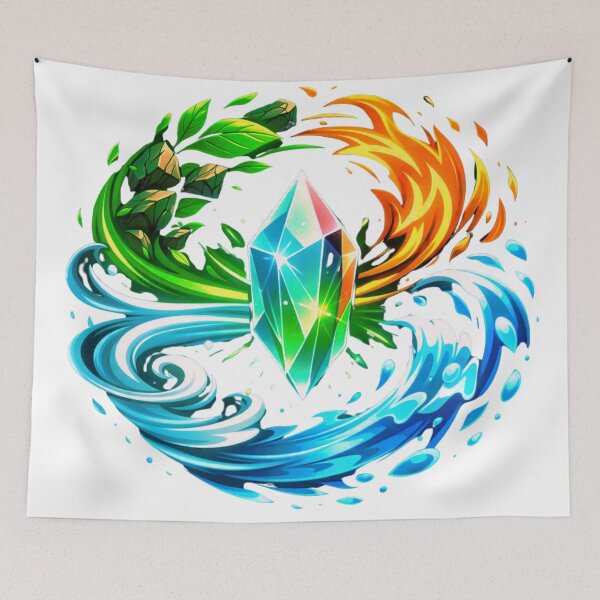 Item preview, Nature’s Core – Elemental Crystal Energy Circle designed and sold by GabeMountainArt.