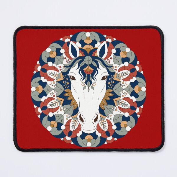 Item preview, Majestic Horse in Botanical Folk Style designed and sold by Paolo-Bandal.