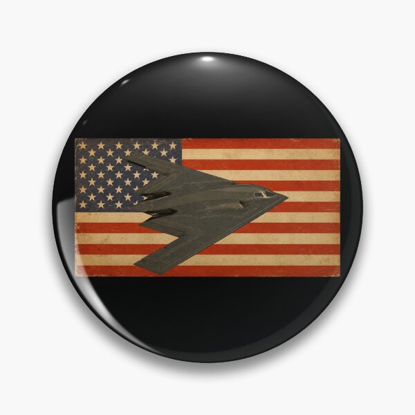 Artikelvorschau, B-2 Spirit Stealth Bomber Amerikanische Vintage-Flagge entworfen und verkauft von MilitaryMart.
