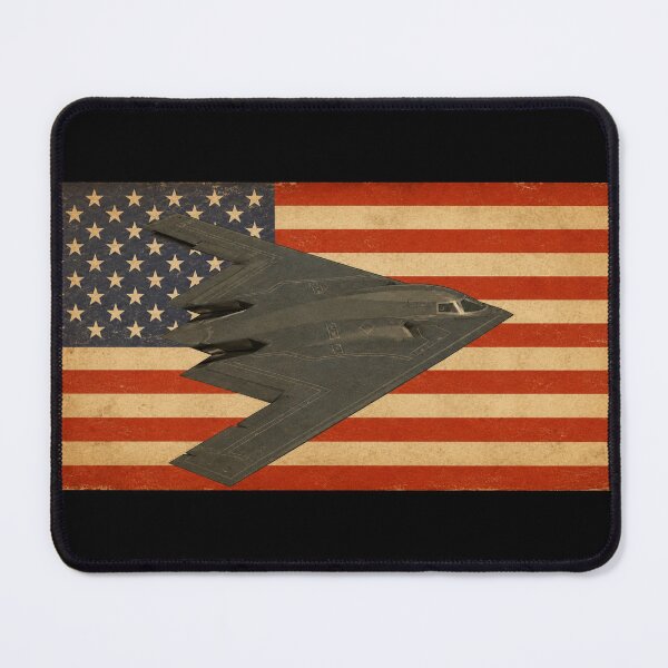 Item preview, B-2 Spirit Stealth Bomber American Vintage Flag designed and sold by MilitaryMart.