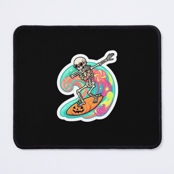 Item preview, Dabbing Skeleton Surfer Halloween Wave Art designed and sold by DailySparks.
