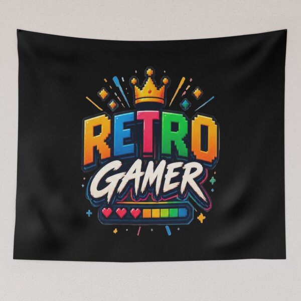Item preview, Retro Gamer – Vintage Gaming Room Pixel Art Design designed and sold by v6ziix.
