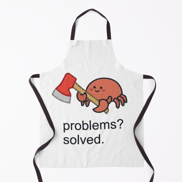 Aperçu de l'œuvre Mème drôle du crabe avec une hache : problèmes résolus (M. Pinchy) créée et vendue par Cozy Moss Studio.