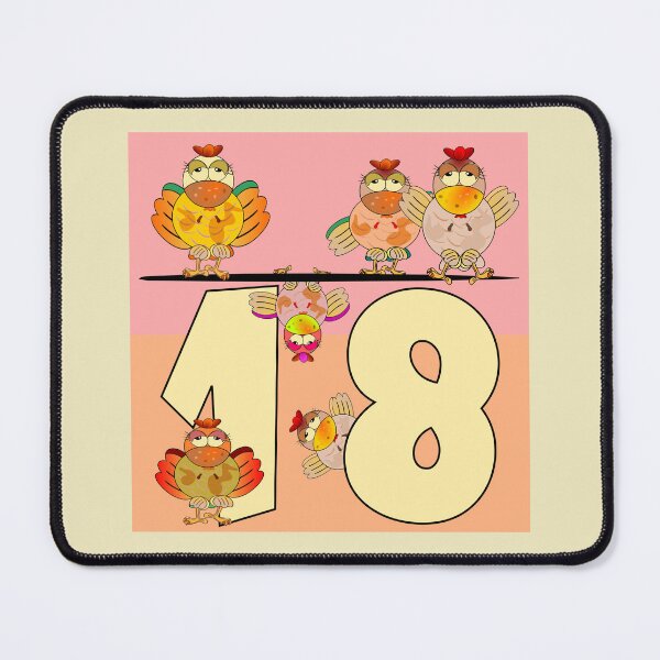 Item preview, 18th birthday chickens designed and sold by minimalartstory.