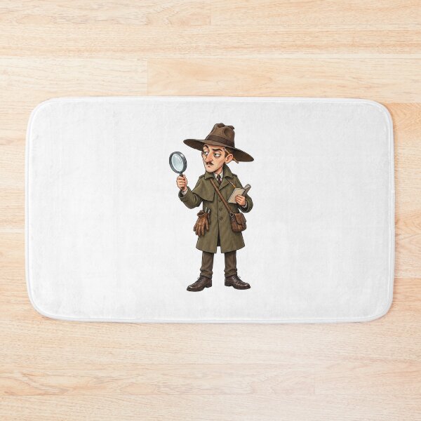 Item preview, Vintage Detective Inspector Mystery Sleuth Magnifying Glass Investigation Crime Noir designed and sold by MrDev.