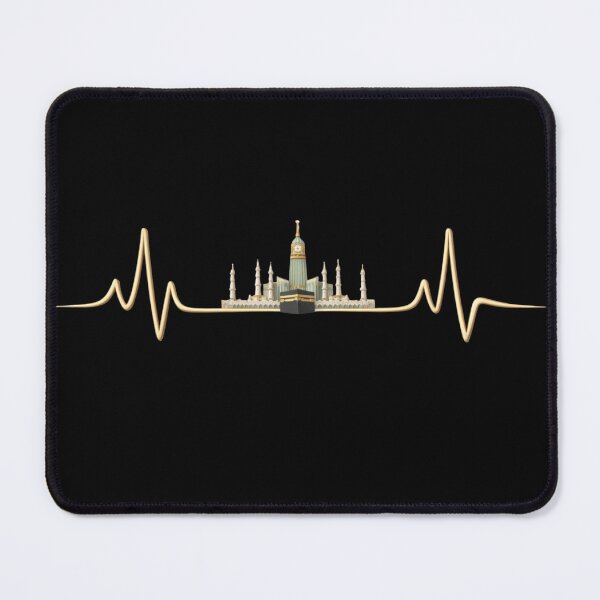 Item preview, Heartbeat of Faith – Makkah Clock Tower & Kaaba Islamic Skyline designed and sold by D-Islamic.