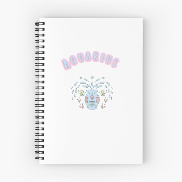 Item preview, Cute Aquarius Star Sign Pastel Watercolor Flower Urn Zodiac Illustration designed and sold by By The Moon.