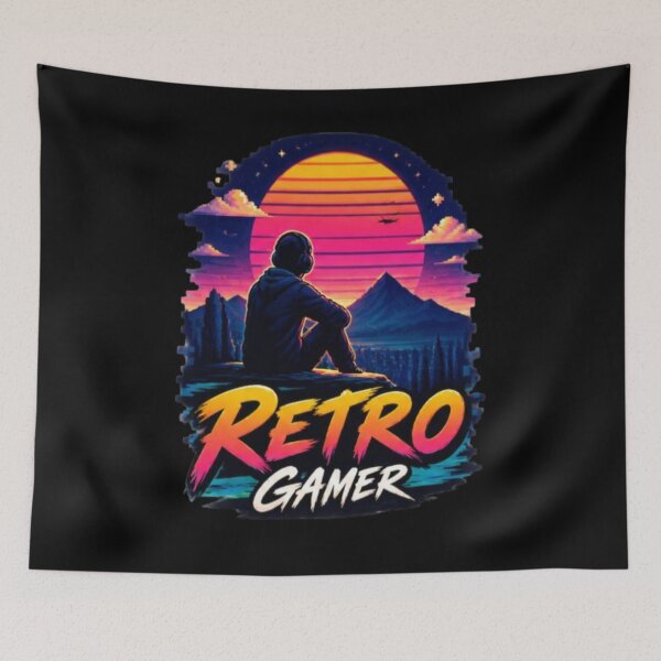 Item preview, Retro Gamer  Vintage Gaming Room Pixel Art Design designed and sold by v6ziix.