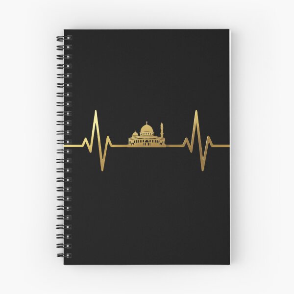 Item preview, Al-Quds Dome of the Rock Heartbeat - Islamic Palestine EKG Pulse Gold Design designed and sold by D-Islamic.