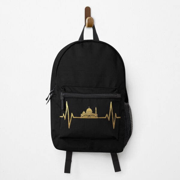 Item preview, Al-Quds Dome of the Rock Heartbeat - Islamic Palestine EKG Pulse Gold Design designed and sold by D-Islamic.