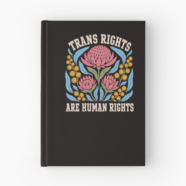 Item preview, Trans Rights Are Human Rights Australian Waratah And Wattle Floral Activism designed and sold by Yellowriversss.