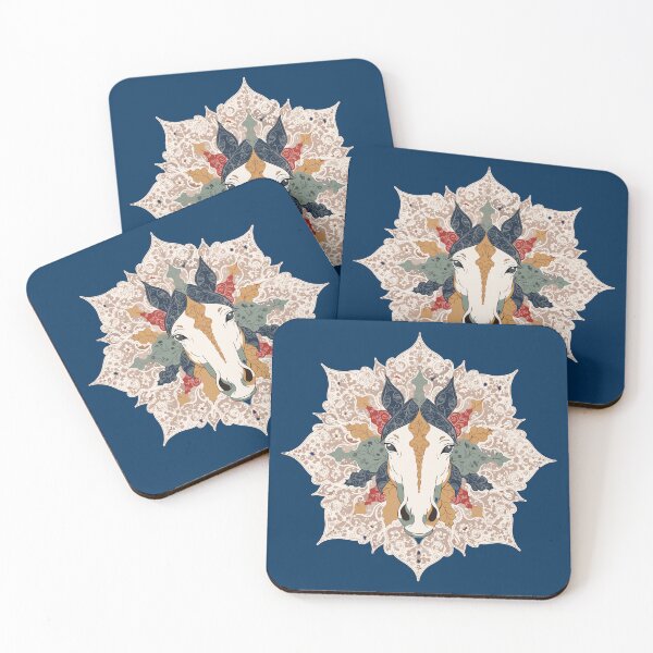 Item preview, Majestic Horse in Botanical Folk Style designed and sold by Paolo-Bandal.