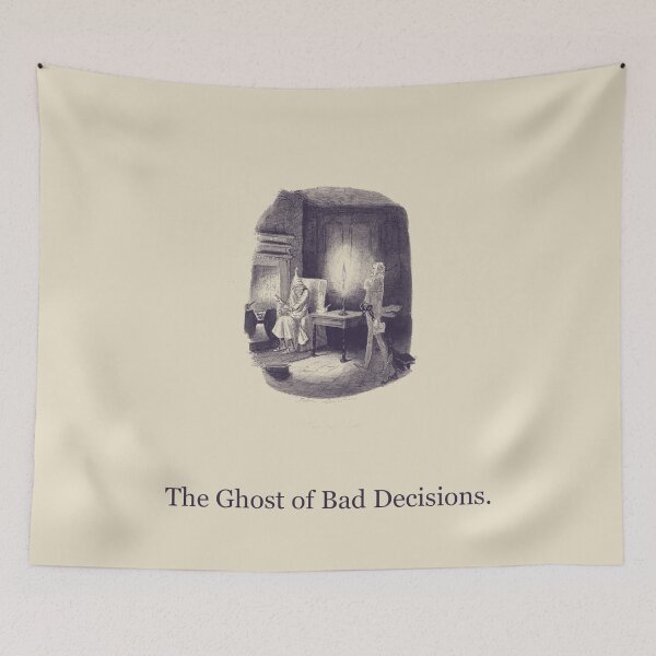 Item preview, The Ghost of Bad Decisions — Vintage Christmas Carol Tee designed and sold by Core-E.