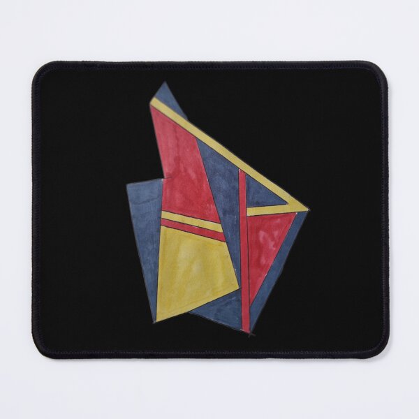 Item preview, Modern Red Blue Abstract Geometric Illustration designed and sold by energyoflove333.