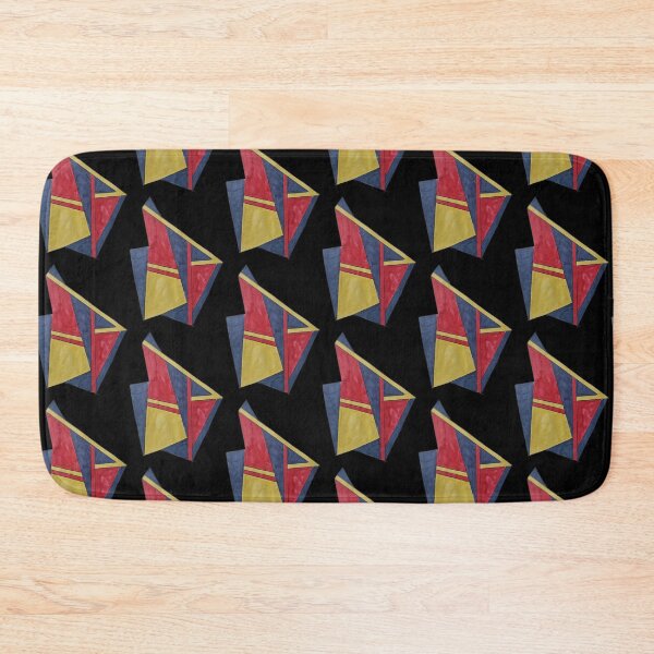 Item preview, Modern Red Blue Abstract Geometric Illustration designed and sold by energyoflove333.
