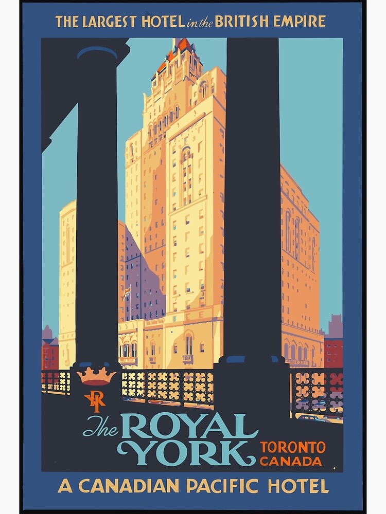 "Vintage Travel Poster Toronto Canada" Poster for Sale by GDesign