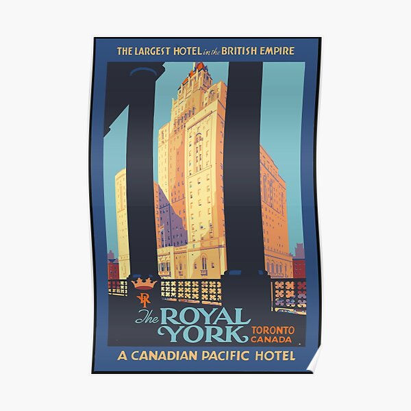Vintage Travel Poster Toronto Canada Poster