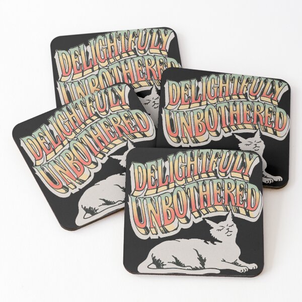 Item preview, Delightfully Unbothered Cat designed and sold by GrooveAndGlow.